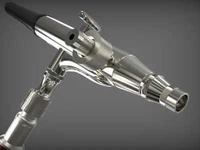 Airbrush spray bottle with hose 3D model