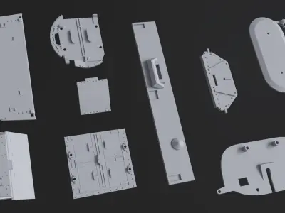 Kitbash Kit - 90 Panels and Surfaces V1 3D model
