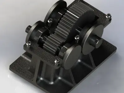  Gear Box Free 3D model