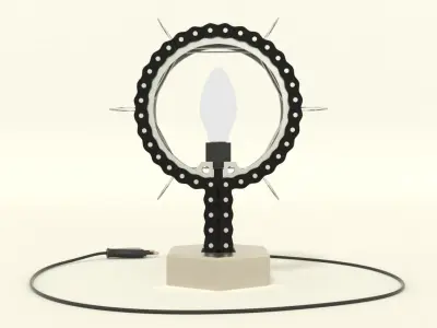 Industrial omega lamp 3D model