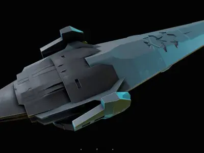 spaceship b10 3D model