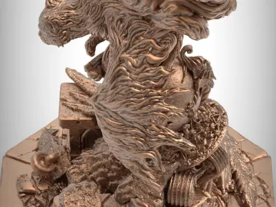 Cat God 3D print model