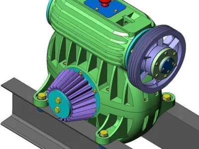 Worm gear 3D model