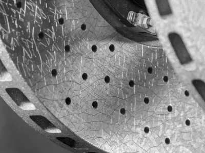 Ceramic Brakes with Cracks 3D model