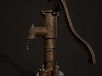 Old Water Nal Low-poly 3D model