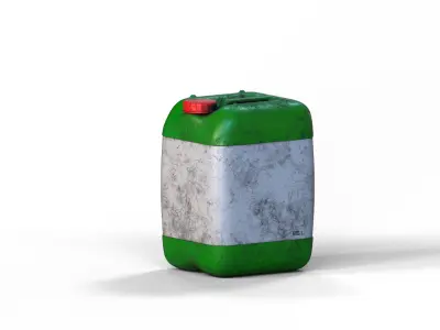 Old Canister Industrial Carafe 25 Liters Low-poly 3D model