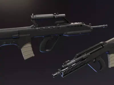 SAR 21 Rifle Low-poly 3D model