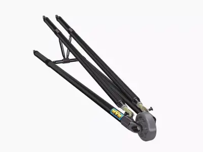 MVM 4 Bar Single Set Wheelie Bar Low-poly 3D model