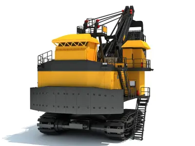 Electric Mining Rope Shovel 3D model