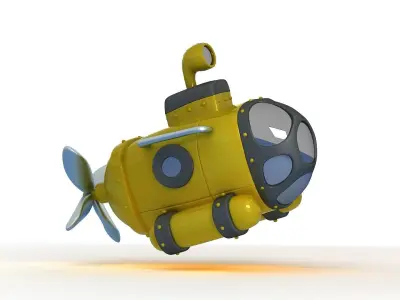  submarine seawolf navy attack deep vehicle nuclear missile  3D model