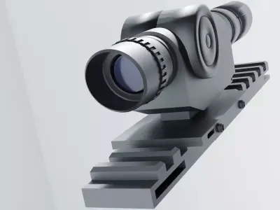 High-Precision Riflescope for Enhanced Accuracy 3D model