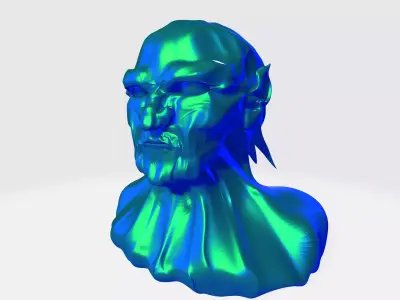 goblin face sculpture  3D model