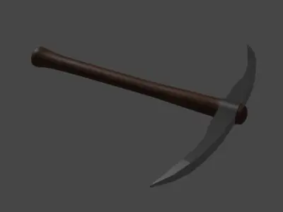 Pickaxe Free low-poly 3D model