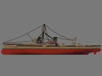 HMS Dreadnought 3D model