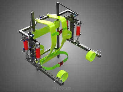 ERGONOMIC POWER ASSIST SYSTEM ARM HAND EXOSKELETON SUIT LIFTER 3D model