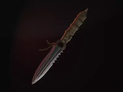 Military Knife 3D model get