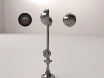 Anemometer metal weather vane 3D model