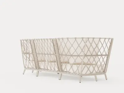 Jet set lounge sofa Low-poly 3D model purchase