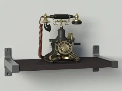 Vintage Telephone 3D model
