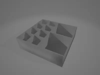 Ammo-Box Inlays for military tabletop games 3D print model