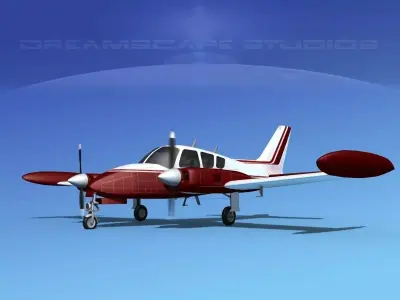 Cessna 320 Skyknight V04 3D model