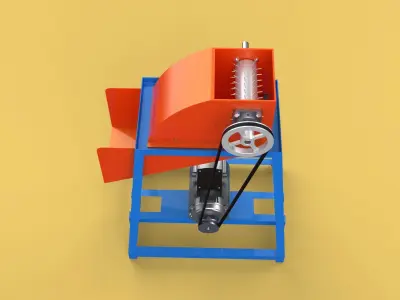 WASTE CRUSHER ORGANIC VEGETABLE COCOPEAT GRINDER MACHINE 3D model