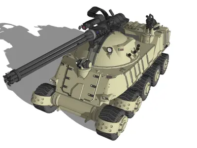 apc 3 military vehicle 3D model