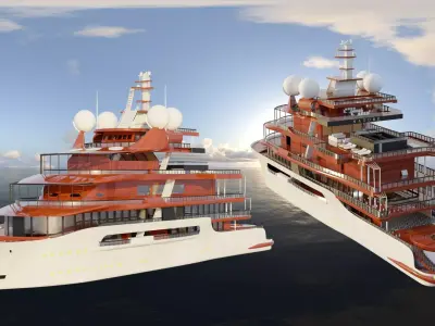 Explorer Class Mega Yacht 3D model