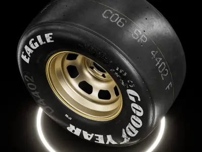 GoodYear Eagle White 27and5 12 15 3D model