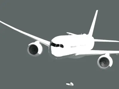 A350-900 with Generic Colours Free 3D model