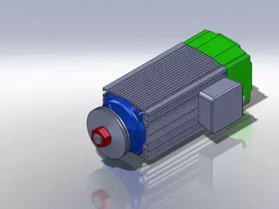 Motor E80S Free 3D model
