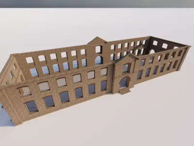 Commercial building-building classic 3D model