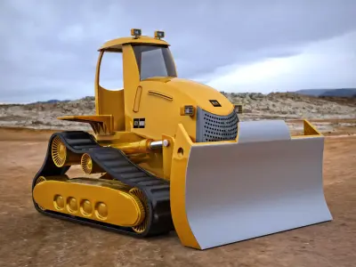 Bulldozer 3D model