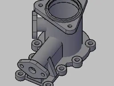 Valve casing Free 3D model