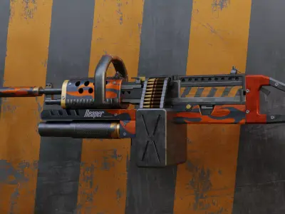 Kac heavy machine gun 3D model