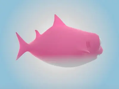 Female Baby Shark 3D model purchase