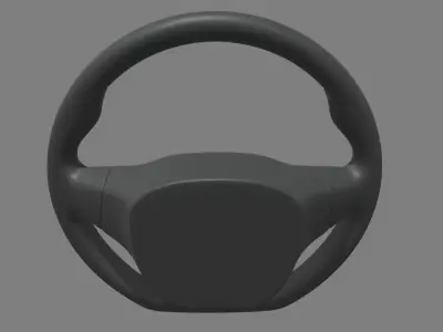 Steering Wheel Car 09 Low-poly 3D model