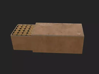 Bullet D Model 002 Low-poly 3D model