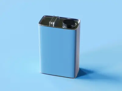 Paint Can 1 Gallon F-Style Oblong 3D Model 3D model