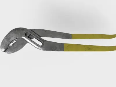 channel lock pliers Low-poly 3D model