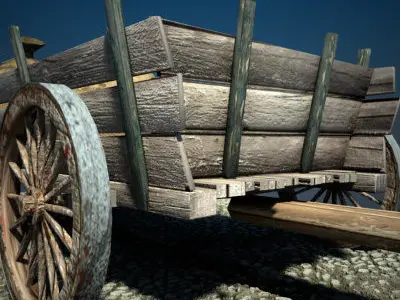 Medieval Cart 3D model