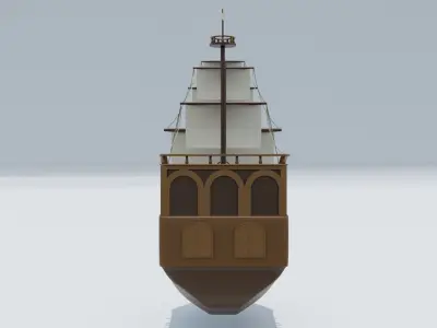 Pirate ship 3D model get