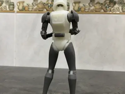 Animated Phase 1 CT 6 inch figure and Armor 3D files 3D print model