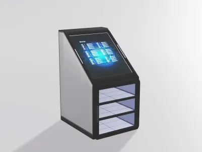 SciFi Laboratory Incubator Low-poly 3D model