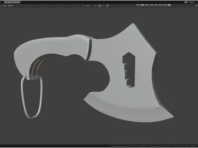 Realistic Axe 3D model