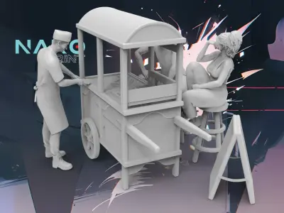 Food Car 3D print model purchase