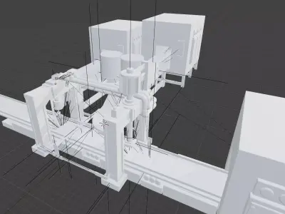 Factory for Beauty Product 3D model