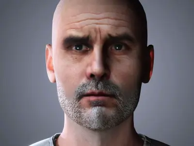 Pep Guardiola Character  Low-poly 3D model
