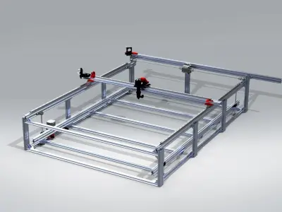 LASER CUTTING MACHINE 3D model get