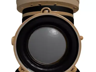Steampunk Industrial Periscope Viewfinder 3D model